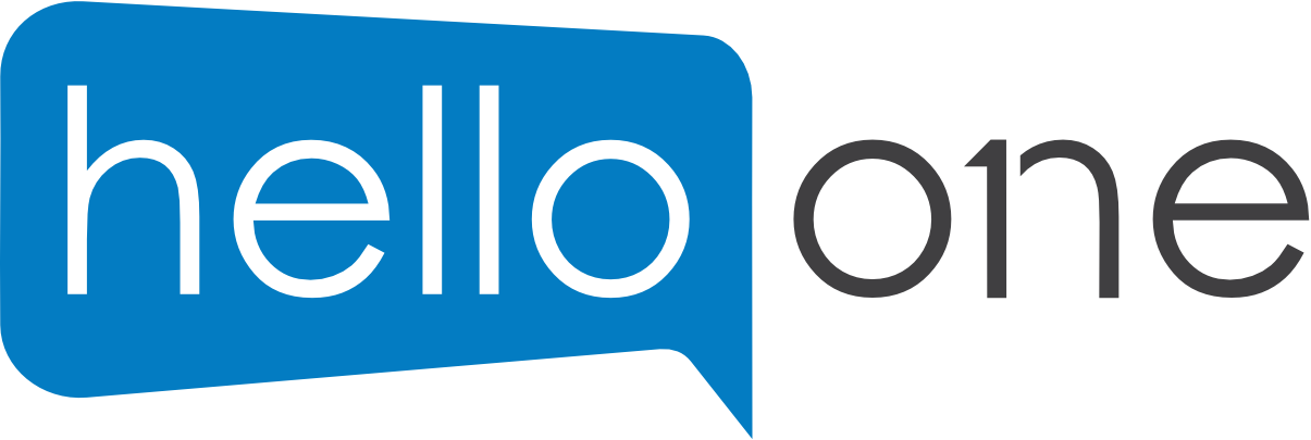 hello one Logo, link zur Startseite.